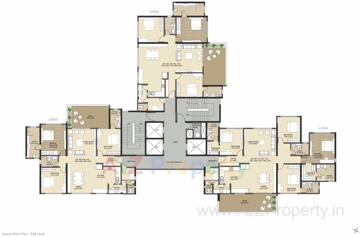 Layout of real estate project Tuscan Estate located at Pune-m-corp, Pune, Maharashtra