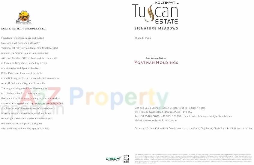 of real estate project Tuscan Estate located at Pune-m-corp, Pune, Maharashtra
