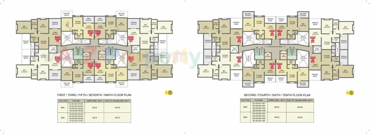 Layout of real estate project Ujwal Paradise located at Dhayari-part, Pune, Maharashtra