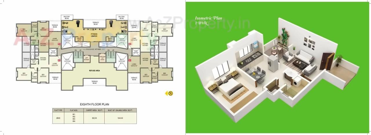 Layout of real estate project Ujwal Paradise located at Dhayari-part, Pune, Maharashtra