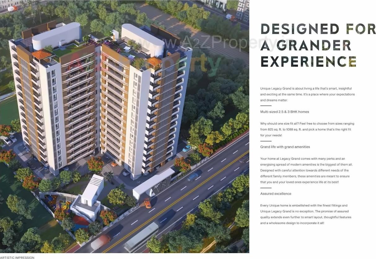 3D Elevation of real estate project Unique Legacy Grand located at Keshavnagarmundwa, Pune, Maharashtra