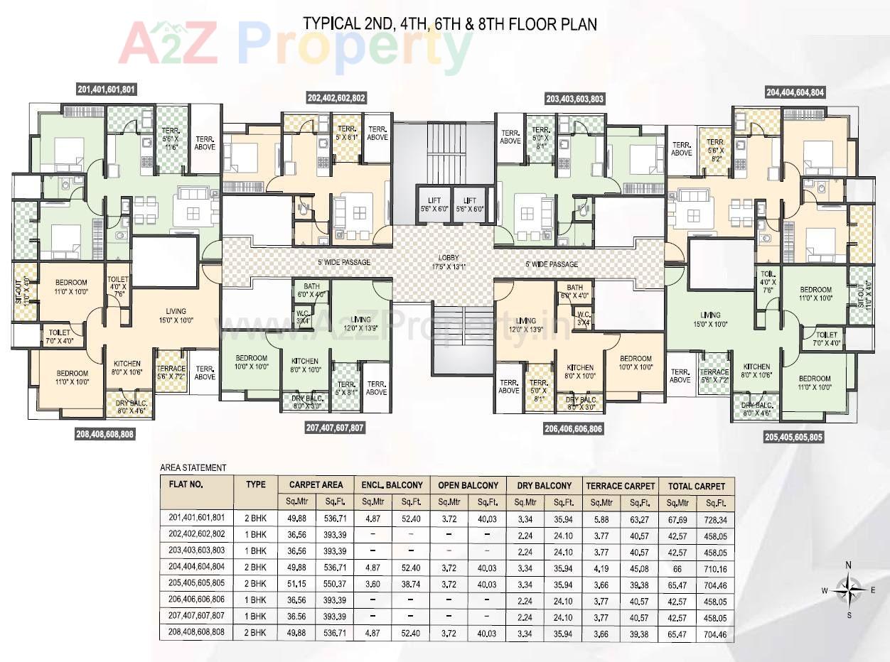 2 Bhk In Pune 3 of real estate project Unique Lifestyle located at Wagholi, Pune, Maharashtra