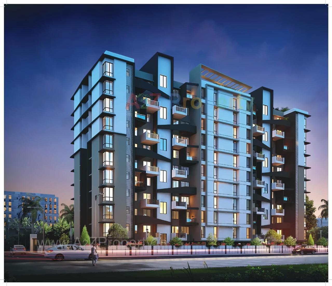 3D Elevation of real estate project Unique Prospero located at Lohgaon, Pune, Maharashtra