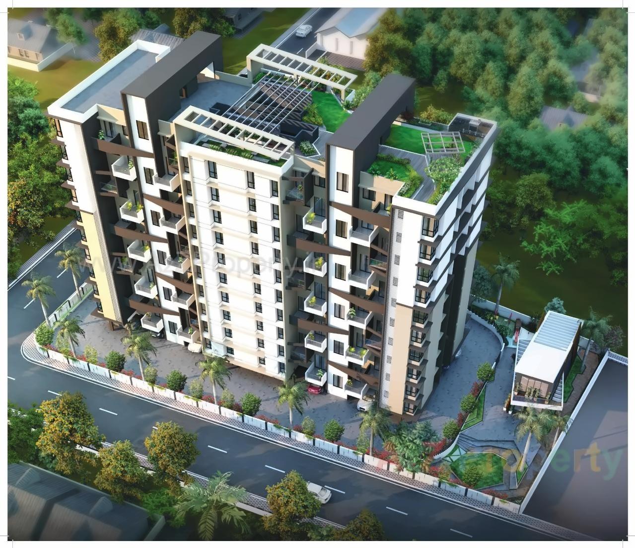 3D Elevation of real estate project Unique Prospero located at Lohgaon, Pune, Maharashtra