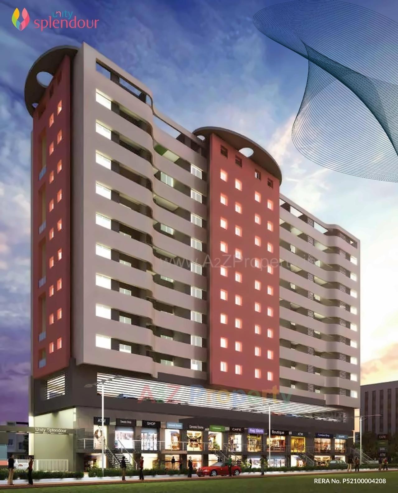 3D Elevation of real estate project Unity Splendour located at Pune-m-corp, Pune, Maharashtra