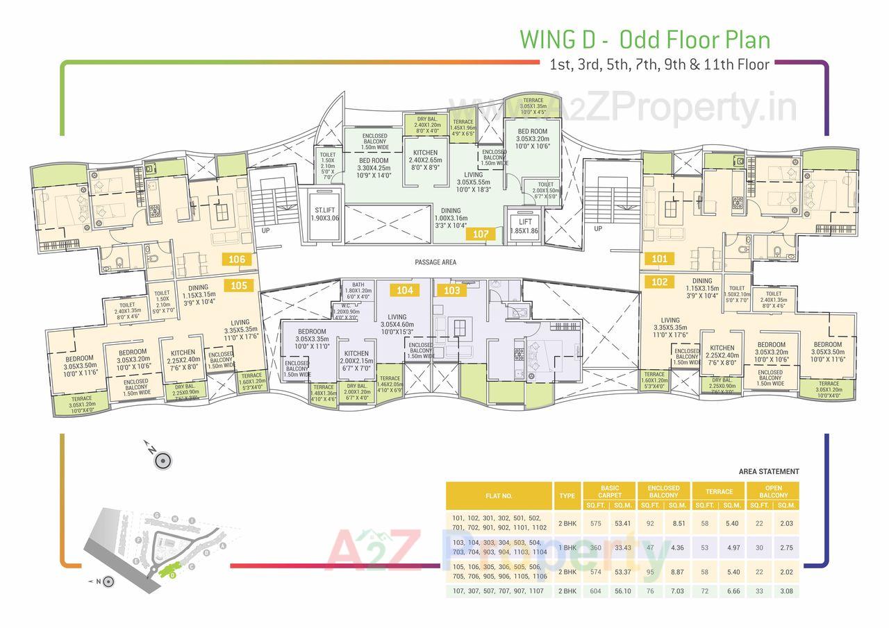 Urban Life Floor Plans D Odd of real estate project Urban Life located at Talegaon-dabhade-r, Pune, Maharashtra