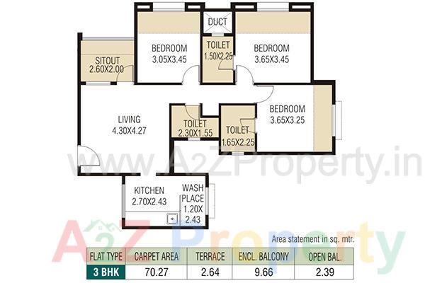 Baramati Floorplan 2 of real estate project Urbangram Baramati located at Jalochi, Pune, Maharashtra