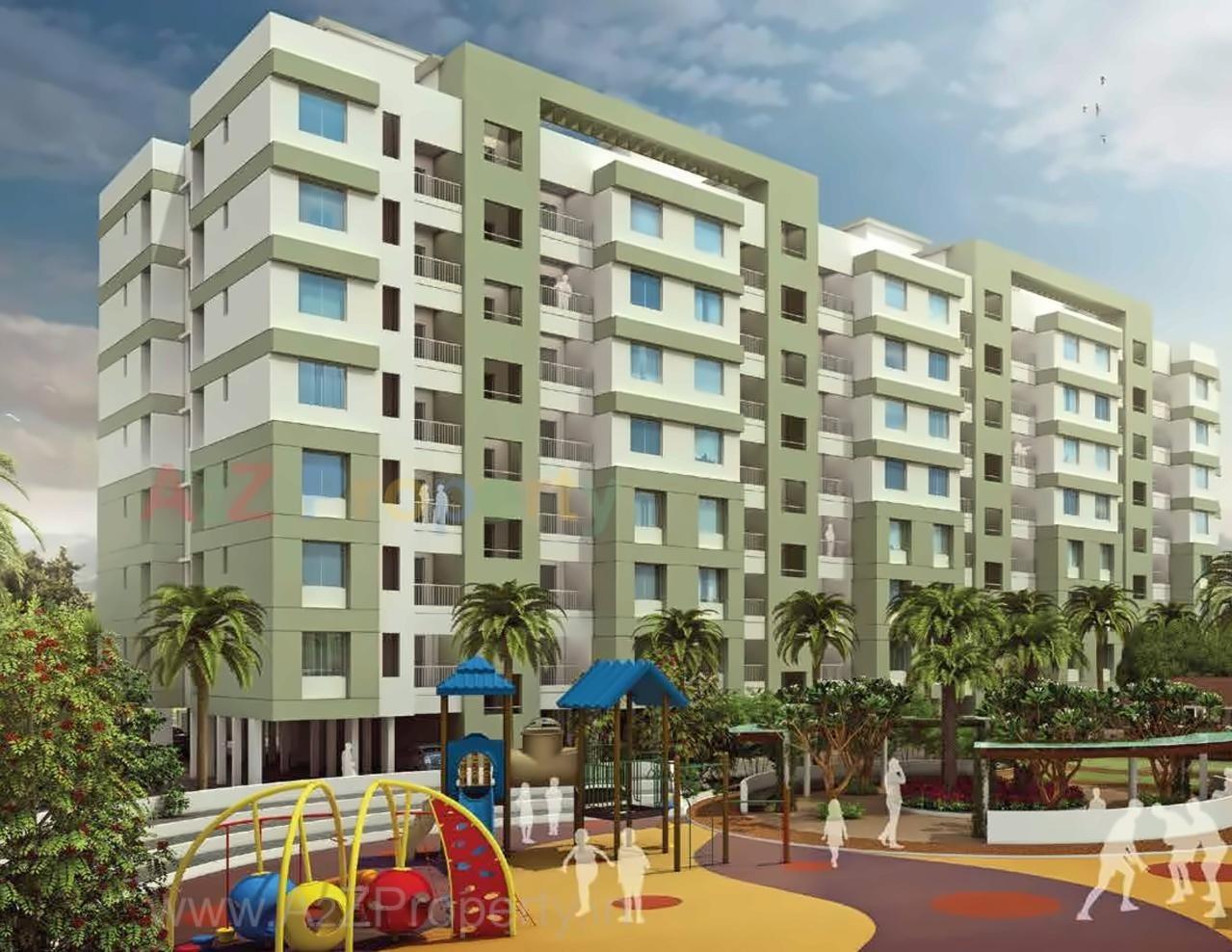 3D Elevation of real estate project Urbangram Baramati located at Jalochi, Pune, Maharashtra