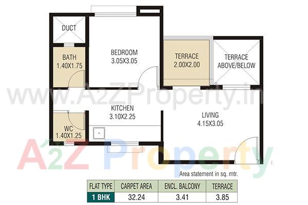Chakan Floor Plan 2 of real estate project Urbangram Chakan located at Medankarwadi, Pune, Maharashtra