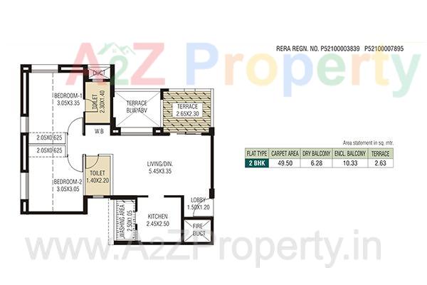 Pirangut Floor Plan 1 of real estate project Urbangram Pirangut located at Pirangut, Pune, Maharashtra