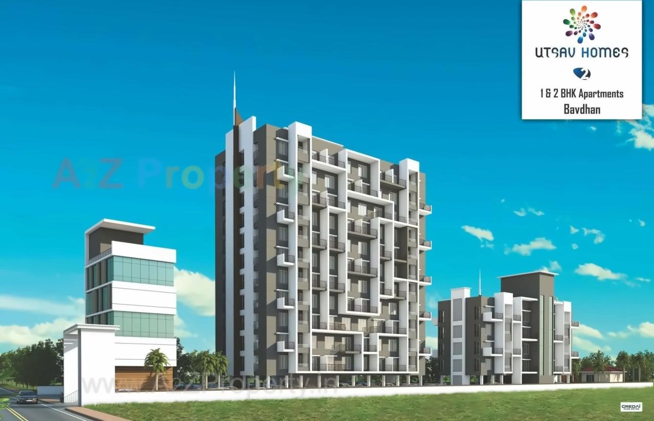 3D Elevation of real estate project Utsav Homes located at Pune-m-corp, Pune, Maharashtra