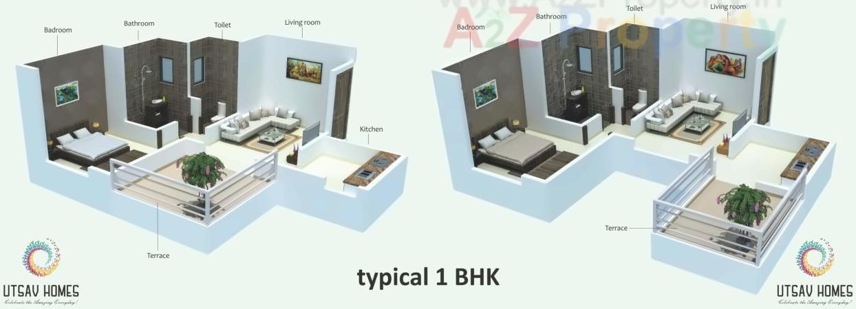 Layout of real estate project Utsav Homes   Bhosari located at Bhosari, Pune, Maharashtra
