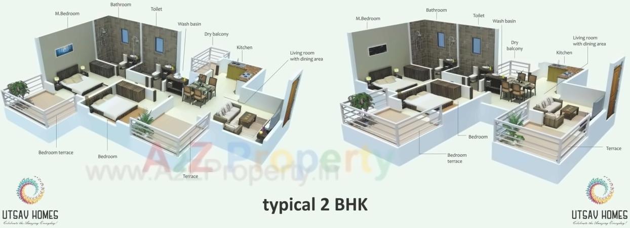 Layout of real estate project Utsav Homes   Bhosari located at Bhosari, Pune, Maharashtra