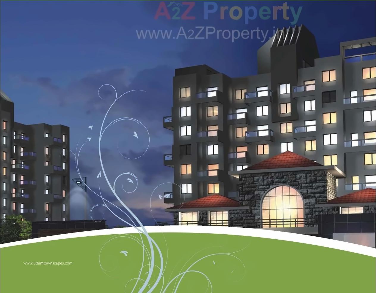 3D Elevation of real estate project Uttam Townscapes located at Vishrantwadi, Pune, Maharashtra