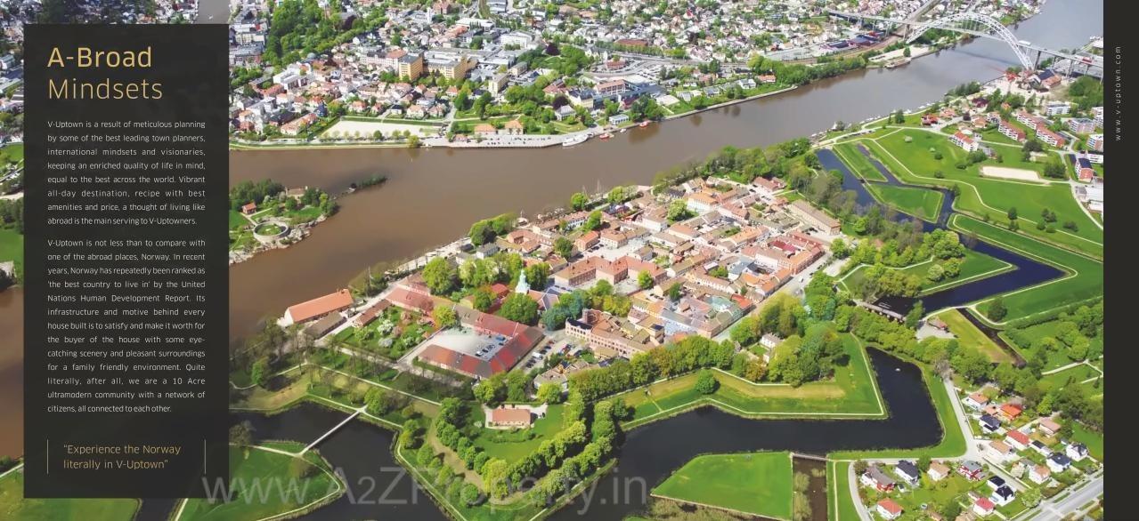 3D Elevation of real estate project V Uptown located at Kivale, Pune, Maharashtra