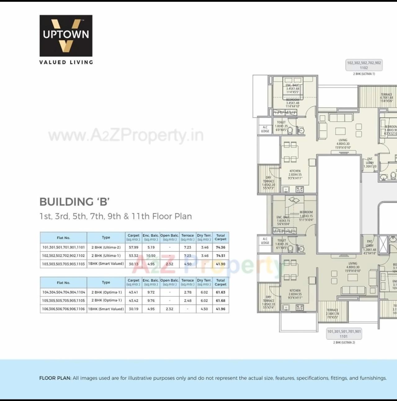 Layout of real estate project V Uptown located at Kivale, Pune, Maharashtra