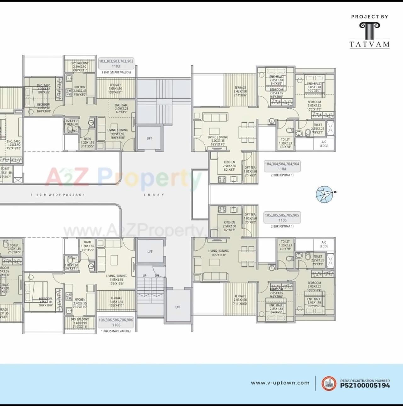 Layout of real estate project V Uptown located at Kivale, Pune, Maharashtra
