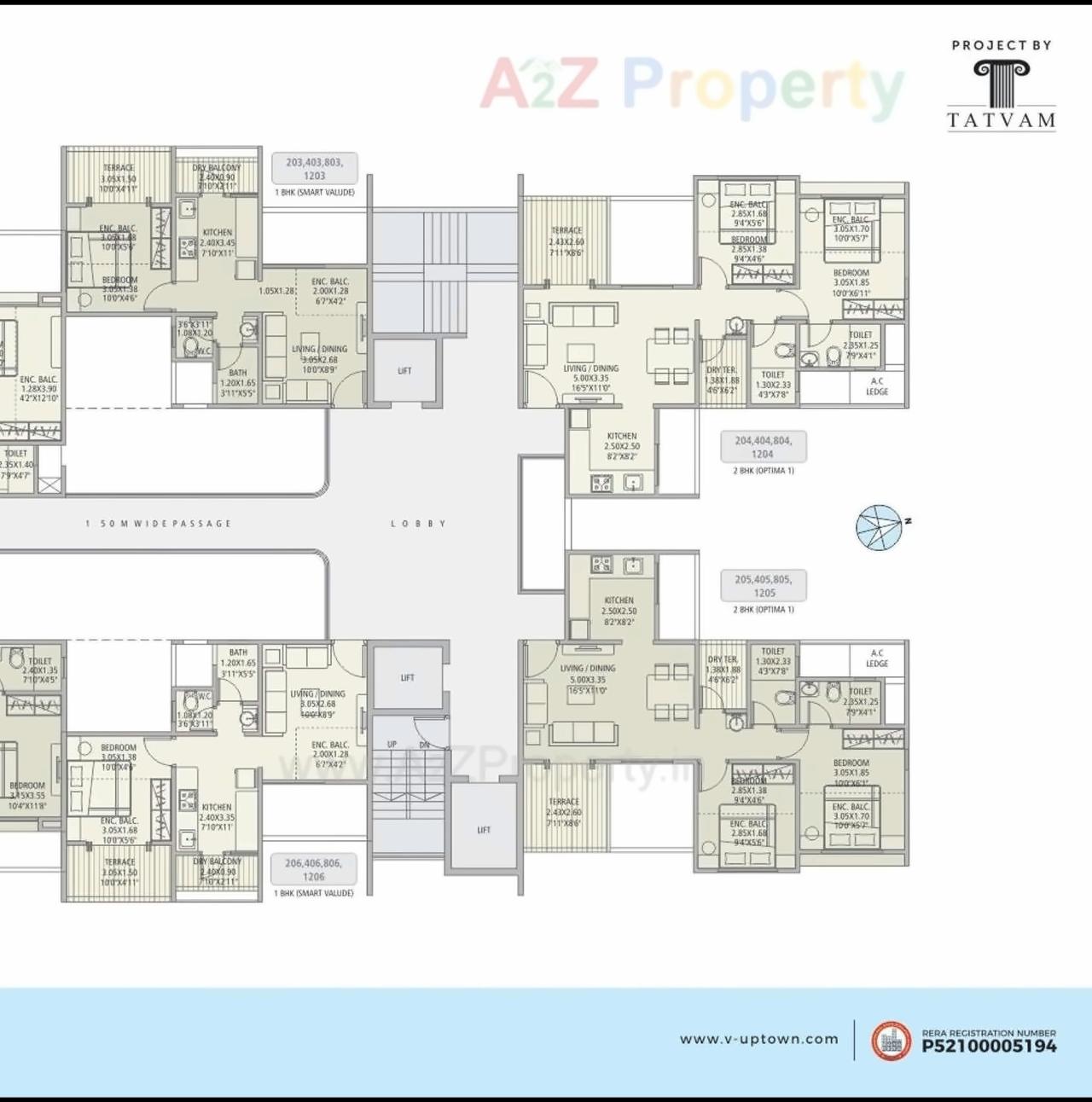 Layout of real estate project V Uptown located at Kivale, Pune, Maharashtra
