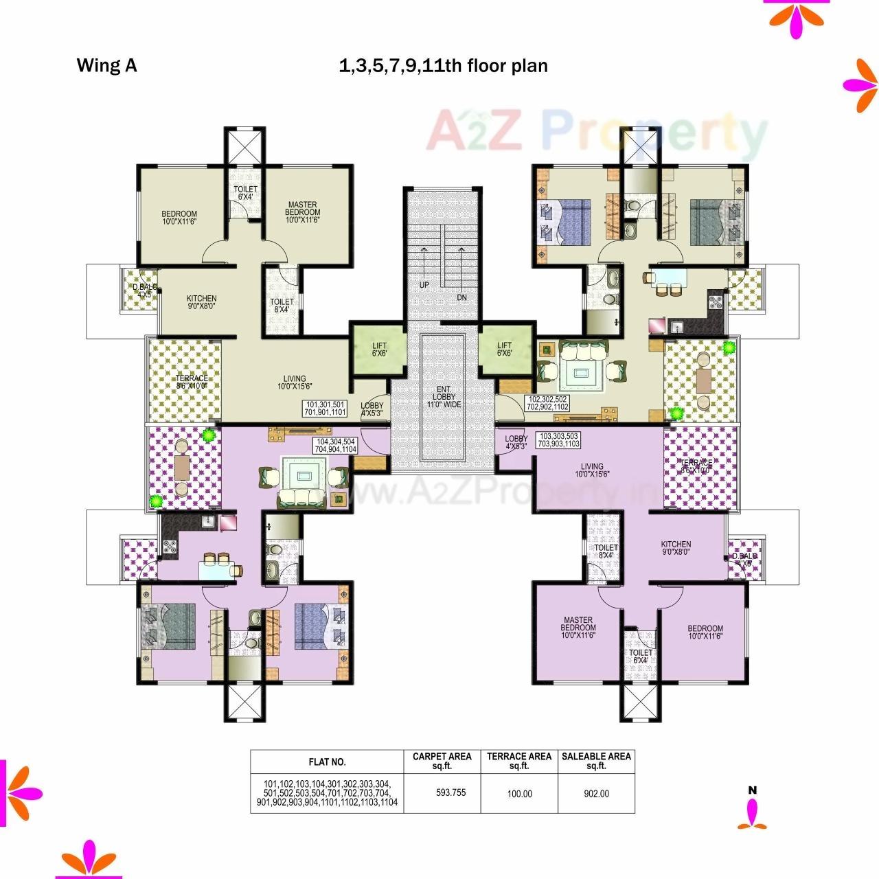 Layout of real estate project Valay located at Hadapsar, Pune, Maharashtra