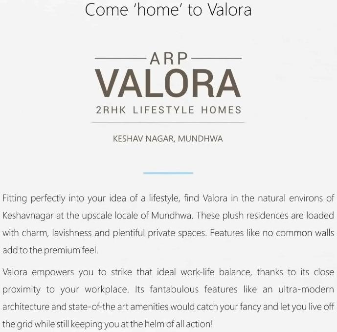  of real estate project Valora Towers located at Mundhawa, Pune, Maharashtra