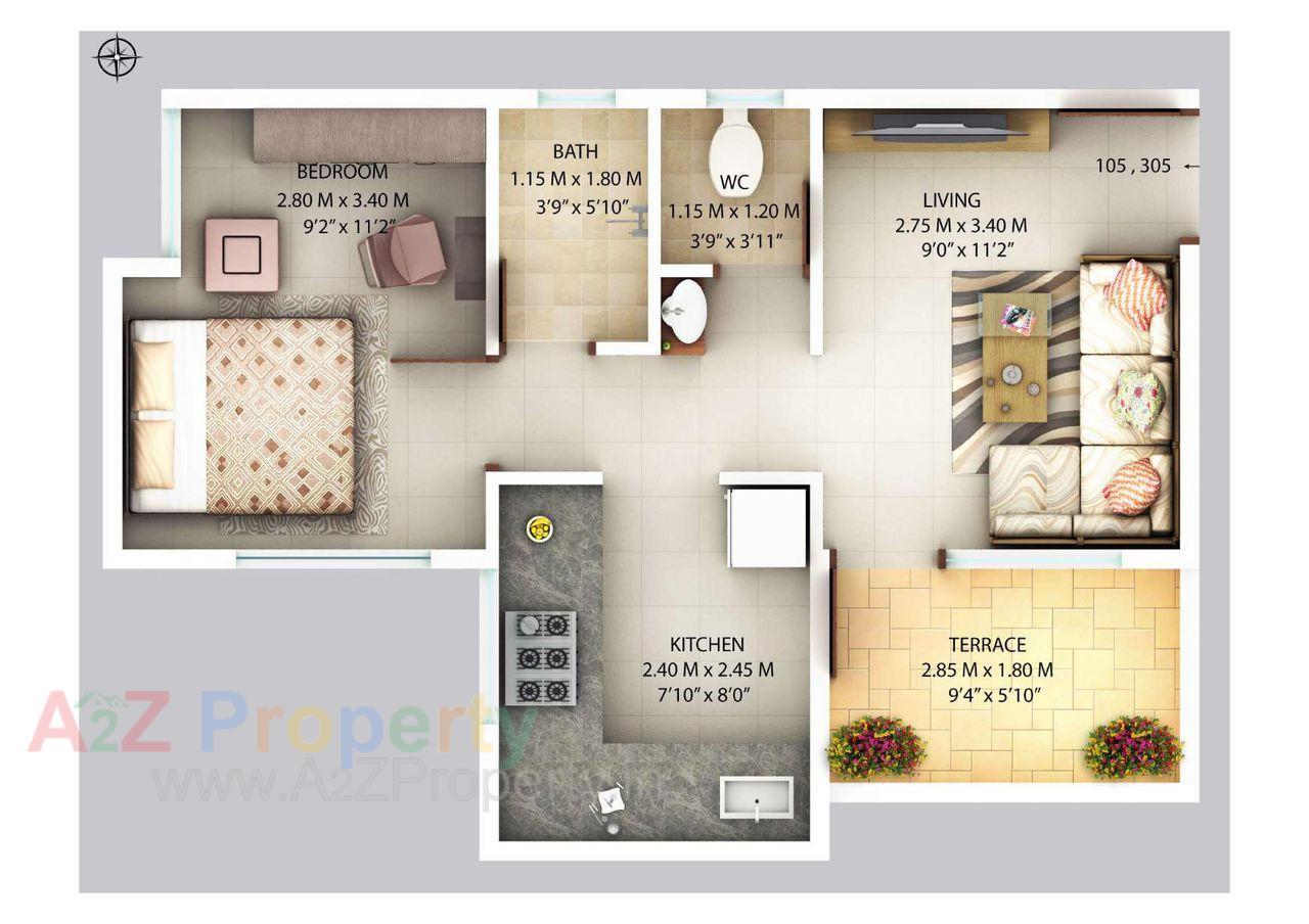 0001 of real estate project Vandan Vihar located at Wadki, Pune, Maharashtra