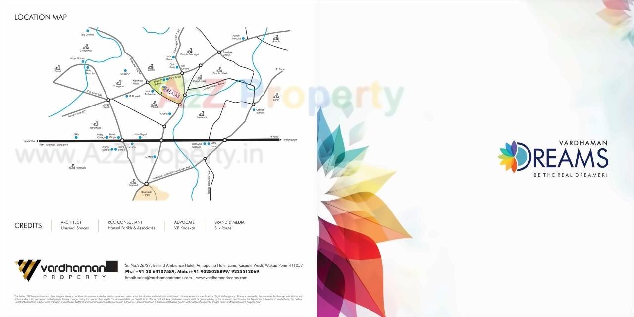  of real estate project Vardhaman Dreams located at Wakad, Pune, Maharashtra