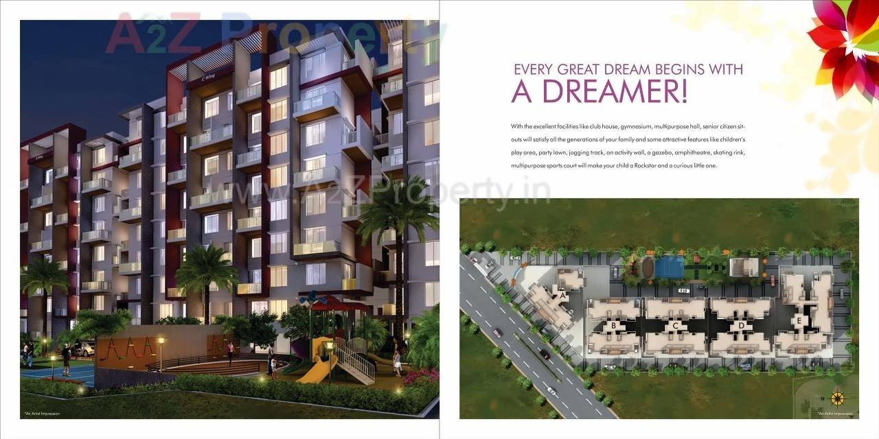 Layout of real estate project Vardhaman Dreams located at Wakad, Pune, Maharashtra