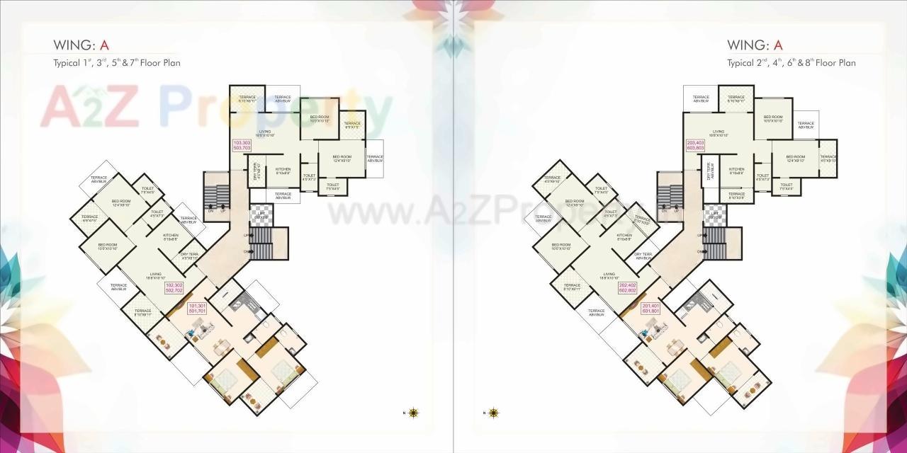 Layout of real estate project Vardhaman Dreams located at Wakad, Pune, Maharashtra