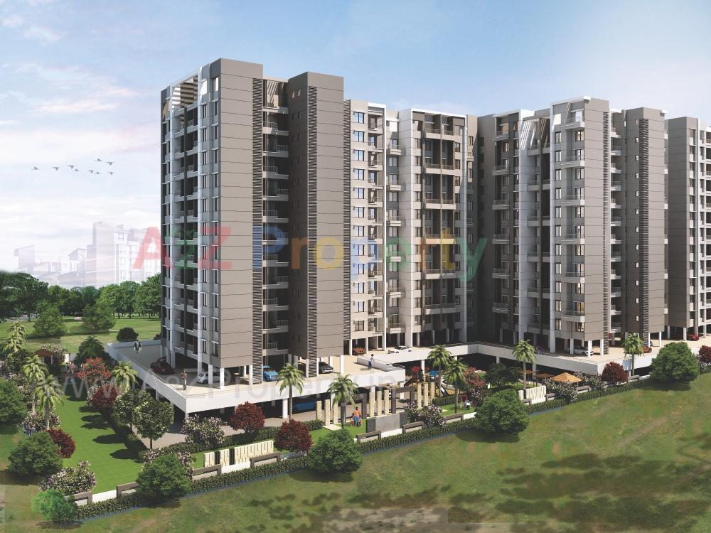 3D Elevation of real estate project Vardhaman Palm Rose located at Punawale, Pune, Maharashtra
