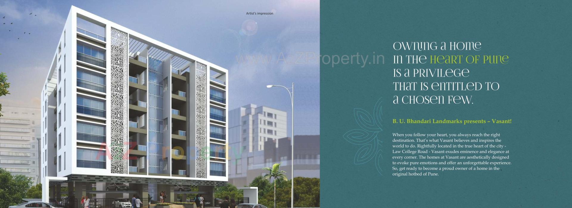 3D Elevation of real estate project Vasant located at Pune-m-corp, Pune, Maharashtra