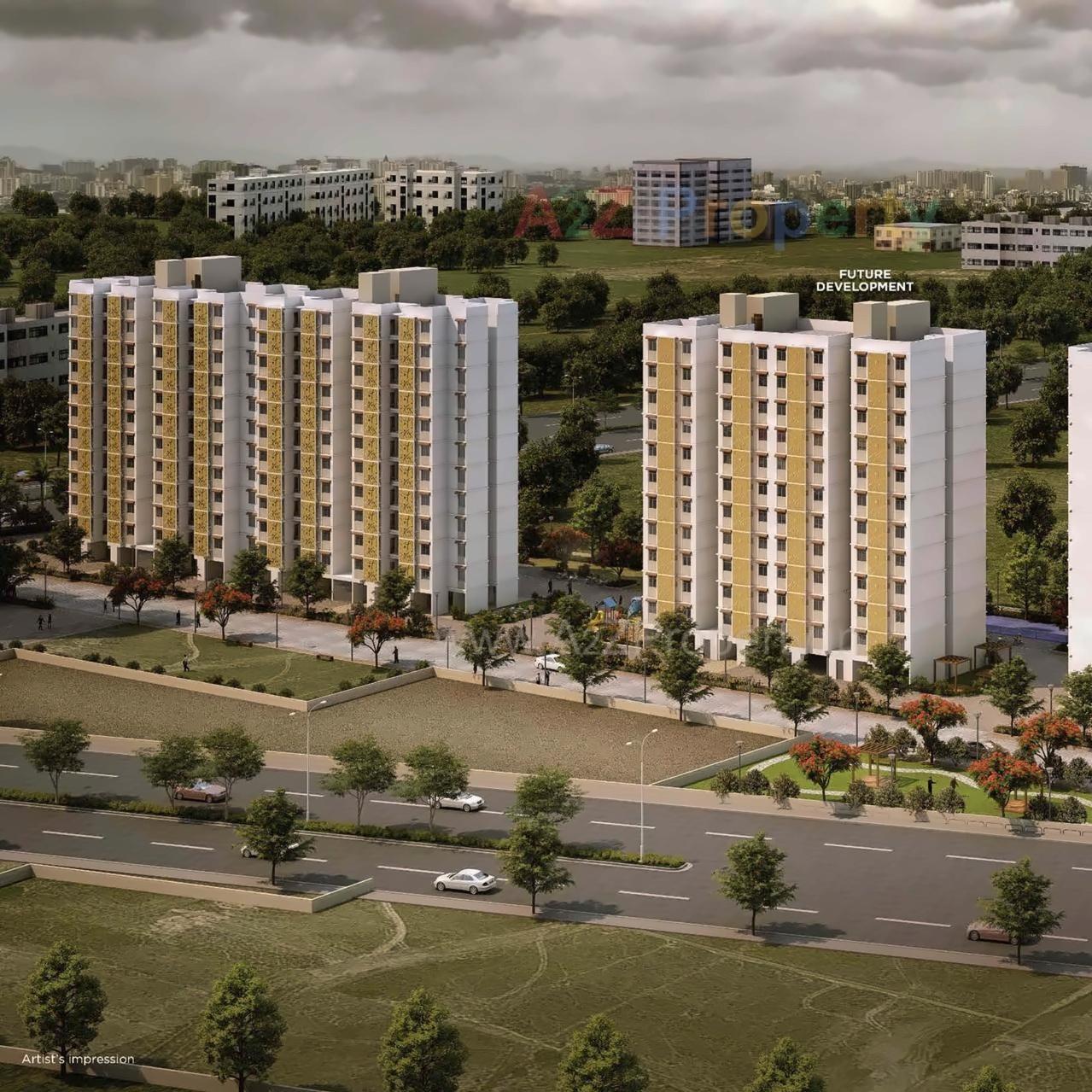 3D Elevation of real estate project Vascon Goodlife located at Katavi, Pune, Maharashtra