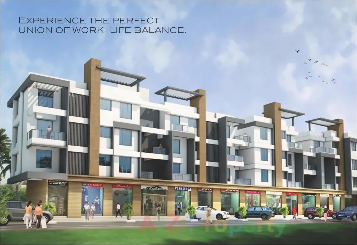 3D Elevation of real estate project Vastu Nirvana located at Pune-m-corp, Pune, Maharashtra