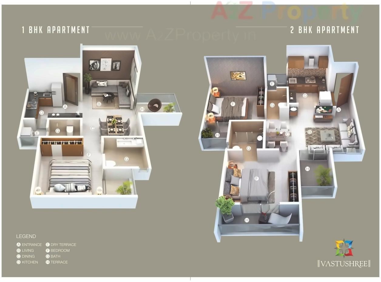 Layout of real estate project Vastushree located at Katraj, Pune, Maharashtra