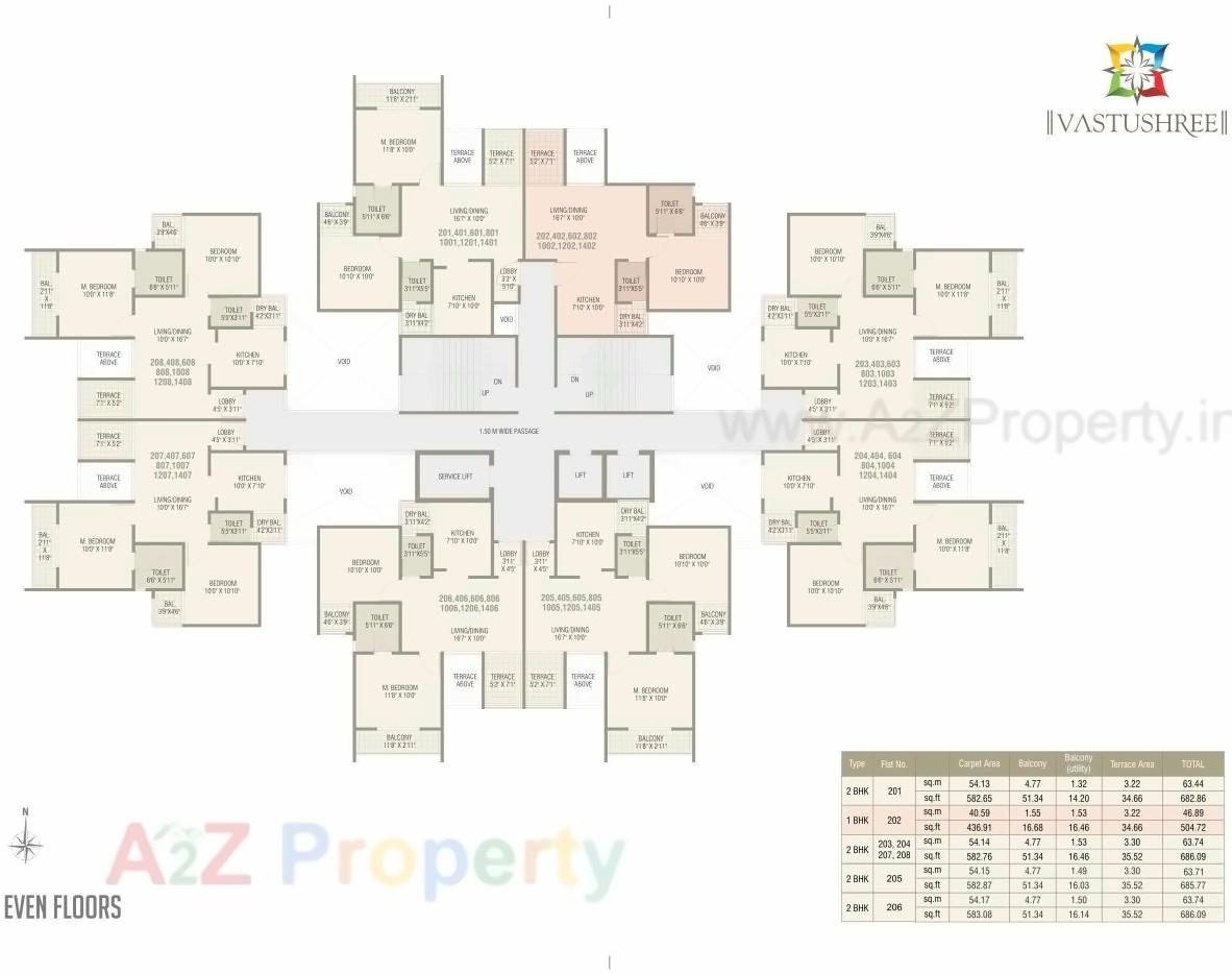 Layout of real estate project Vastushree located at Katraj, Pune, Maharashtra
