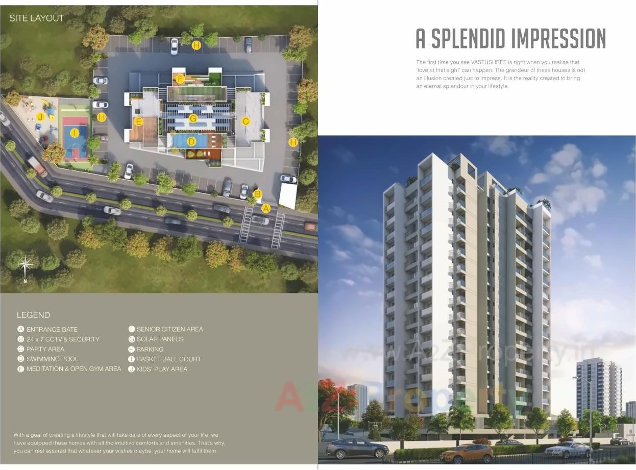 3D Elevation of real estate project Vastushree located at Katraj, Pune, Maharashtra