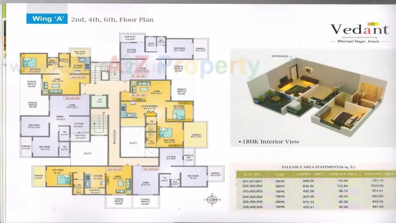 Layout of real estate project Vedant Heights located at Pimpri-chinchawad-m-corp, Pune, Maharashtra