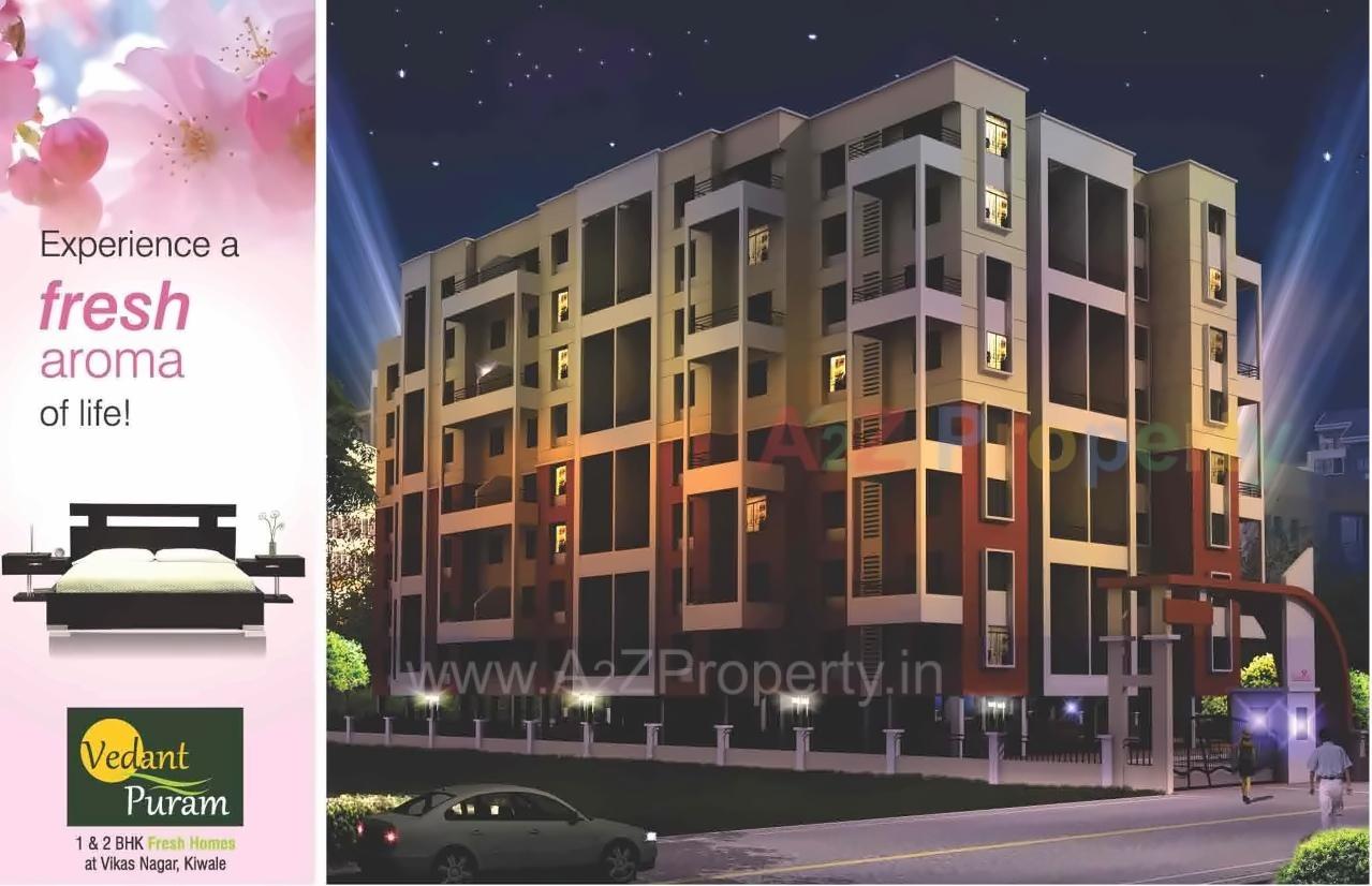 3D Elevation of real estate project Vedant Puram located at Pimpri-chinchawad-m-corp, Pune, Maharashtra