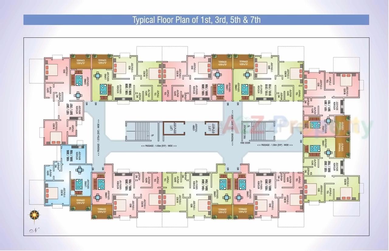 Layout of real estate project Vedant Puram located at Pimpri-chinchawad-m-corp, Pune, Maharashtra