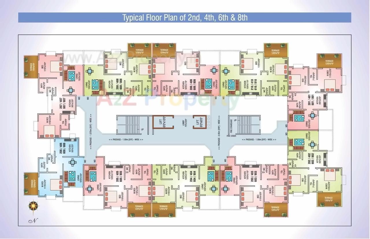 Layout of real estate project Vedant Puram located at Pimpri-chinchawad-m-corp, Pune, Maharashtra