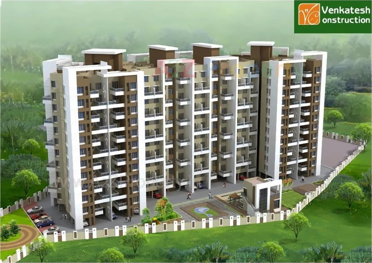 3D Elevation of real estate project Venkatesh Paradise located at Pisoli, Pune, Maharashtra
