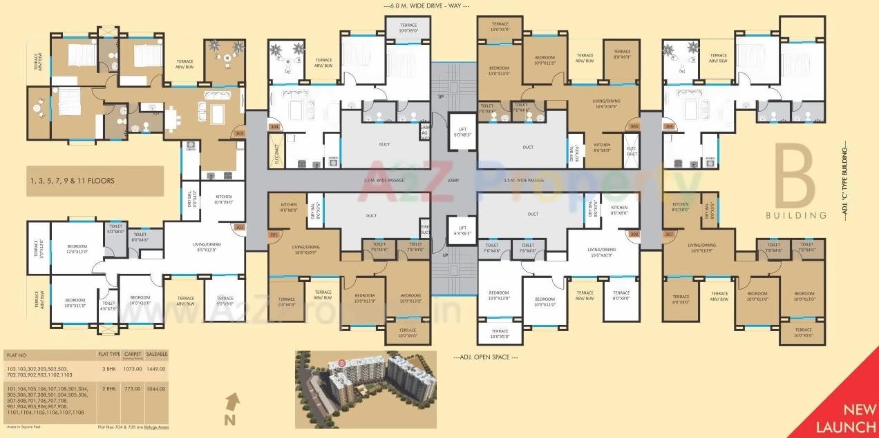 Layout of real estate project Vermont located at Wagholi, Pune, Maharashtra