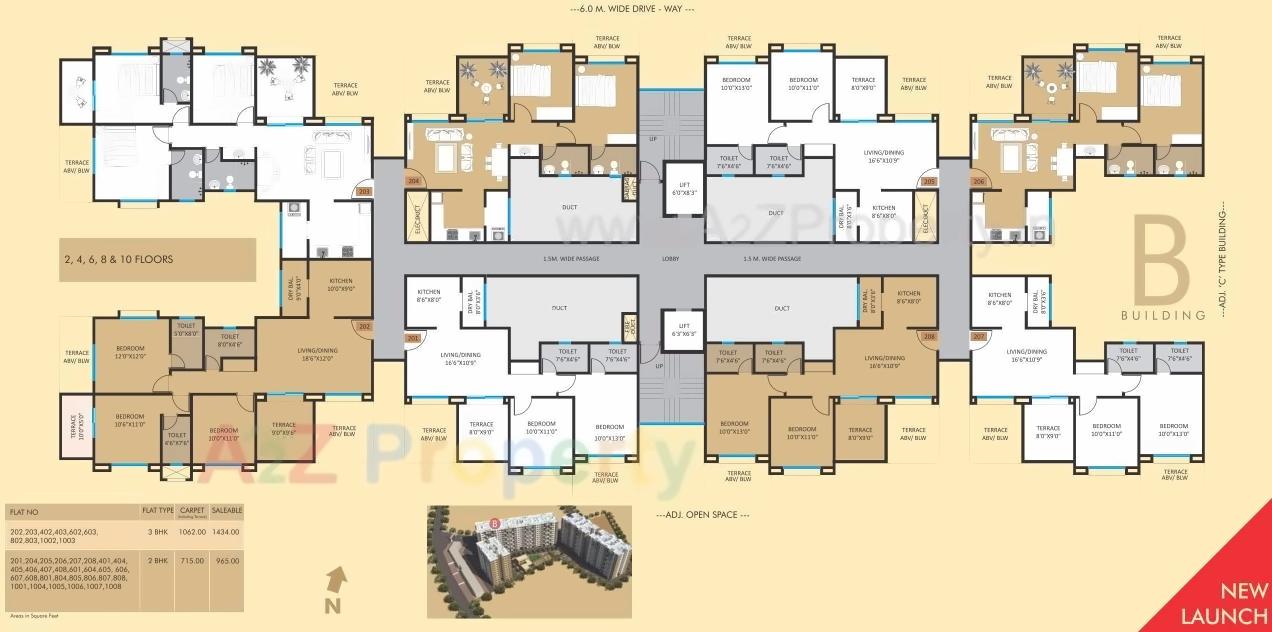 Layout of real estate project Vermont located at Wagholi, Pune, Maharashtra