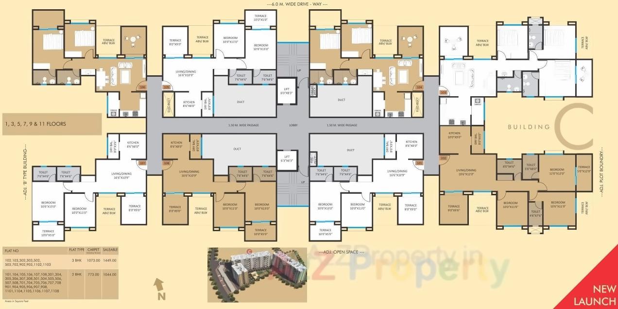 Layout of real estate project Vermont located at Wagholi, Pune, Maharashtra