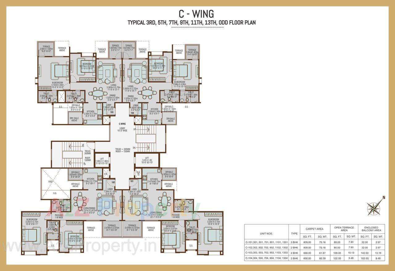 0011 of real estate project Vertical Alcinia located at Mohammadwadi, Pune, Maharashtra