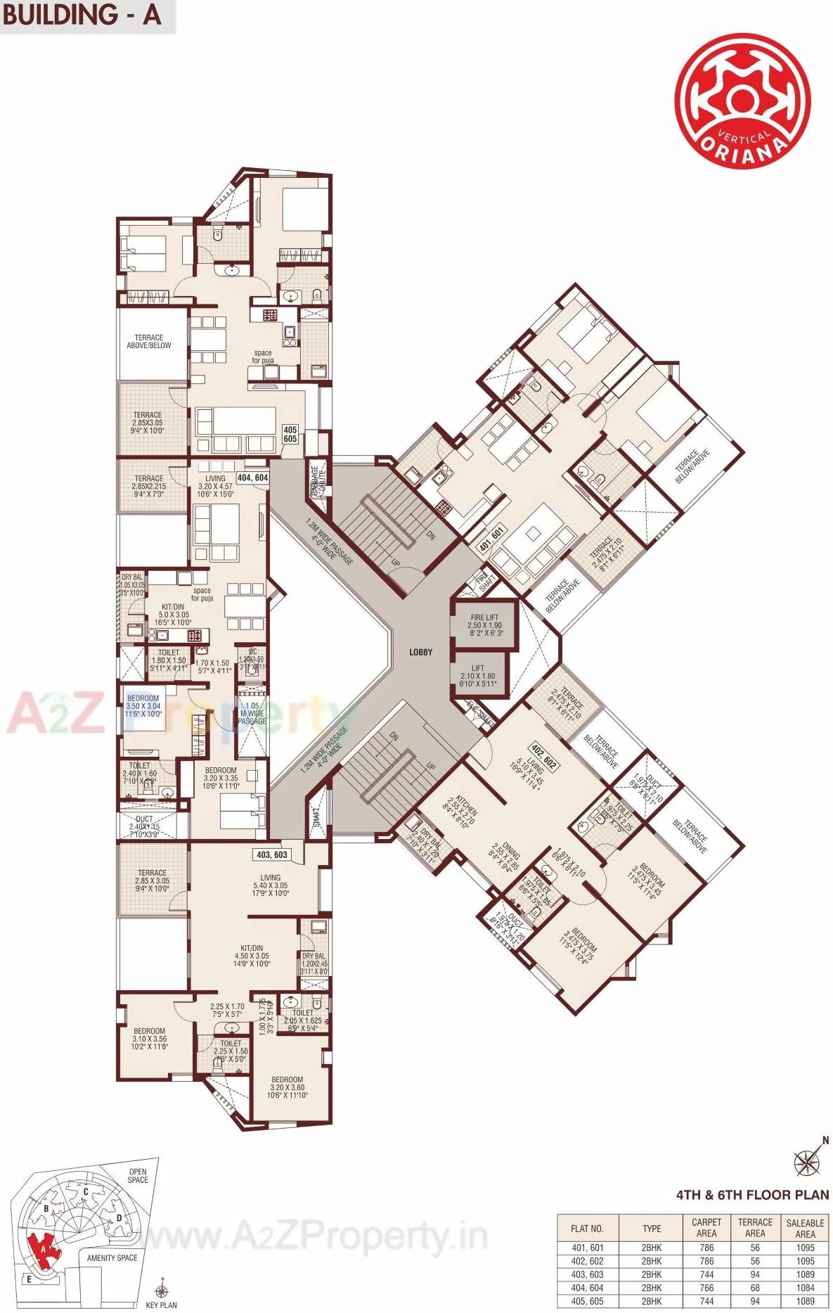 Layout of real estate project Vertical Oriana located at Keshavnagarmundwa, Pune, Maharashtra