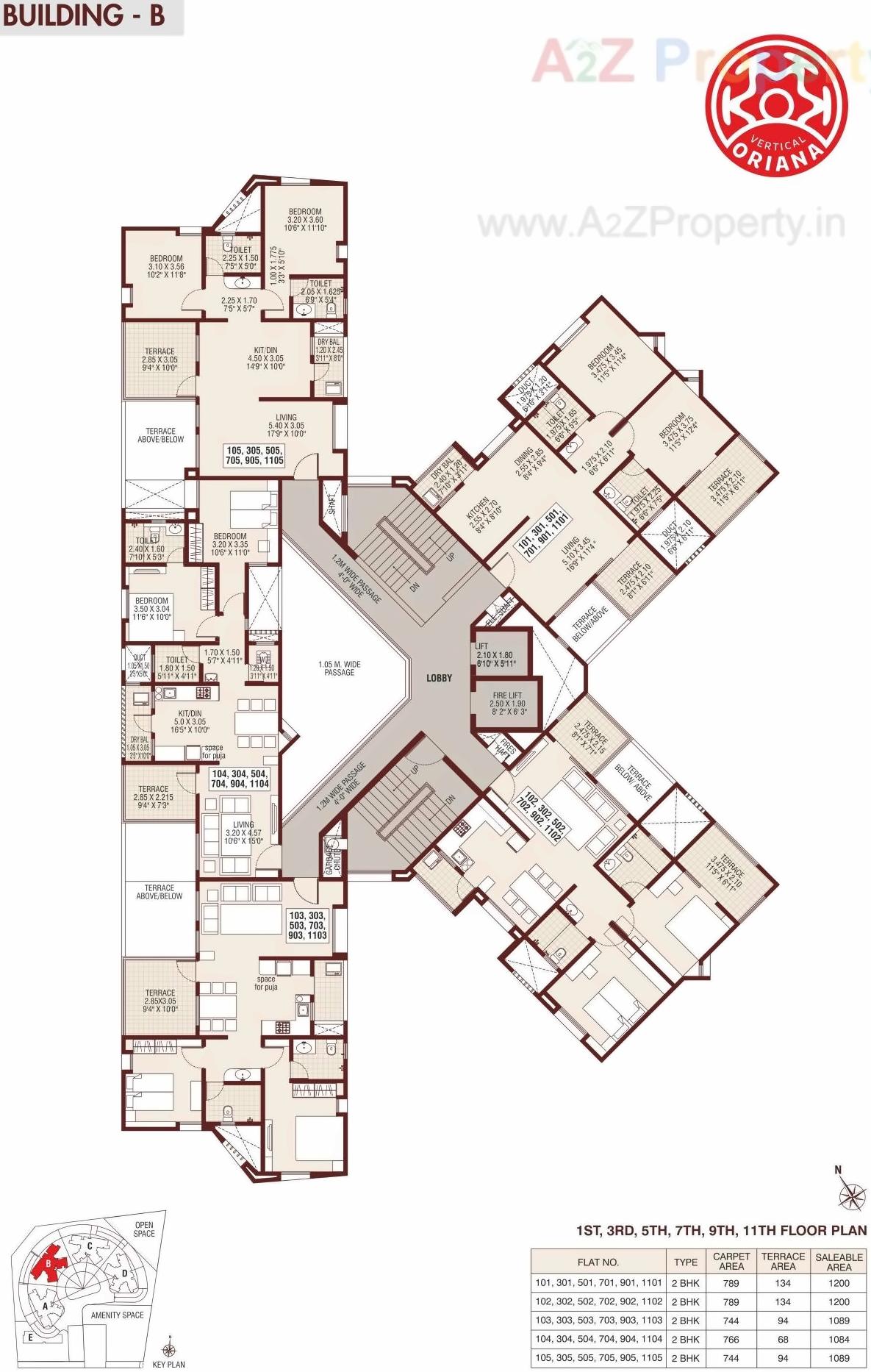 Layout of real estate project Vertical Oriana located at Keshavnagarmundwa, Pune, Maharashtra