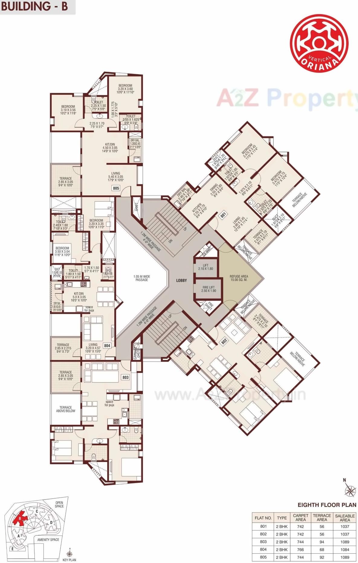 Layout of real estate project Vertical Oriana located at Keshavnagarmundwa, Pune, Maharashtra