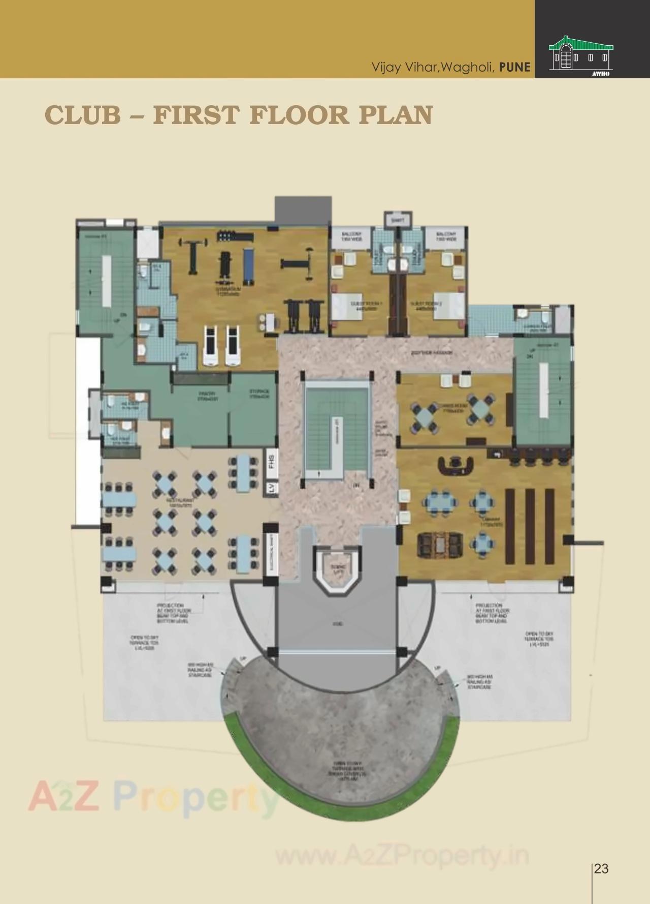 Layout of real estate project Vijay Vihar located at Wagholi, Pune, Maharashtra