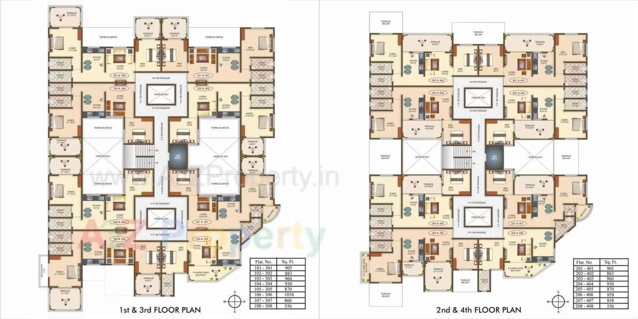 Layout of real estate project Village Residency located at Nere, Pune, Maharashtra