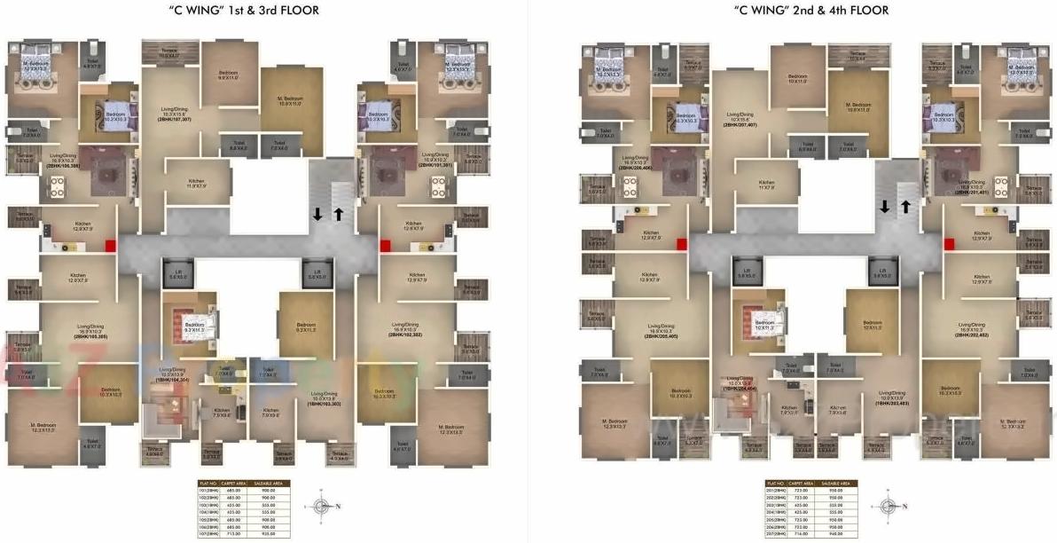 Layout of real estate project Village Residency located at Kasarsai, Pune, Maharashtra